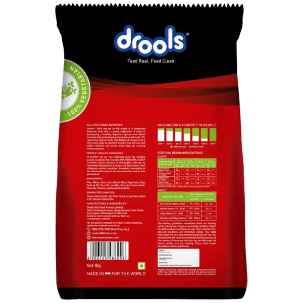 Drools 100% Vegetarian Puppy and Adult Dog Dry Food - Image 2
