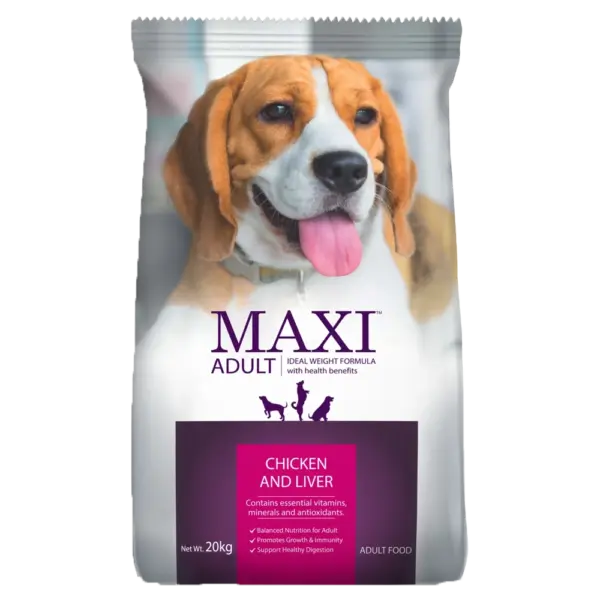 Maxi Chicken and Liver Adult Dog Dry Food
