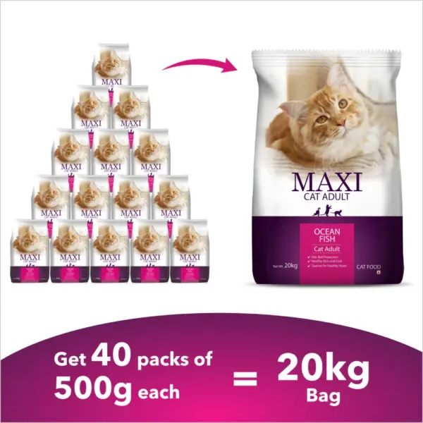 Maxi OceanFish Flavour Adult Cat Dry Food - Image 2
