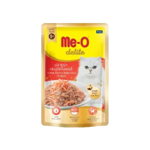 Me-O Delite Tuna with Crab Stick in Jelly 12x70g