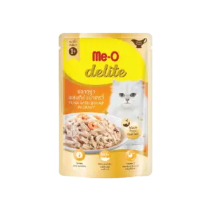 Me-O Delite Tuna with Shrimp in Gravy 12x70g
