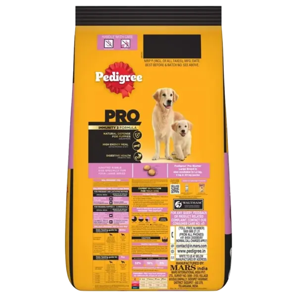 Pedigree PRO Expert Nutrition Pregnant Mother and Puppy Starter (3-12 weeks) Large Breed Dog Dry Food - Image 2