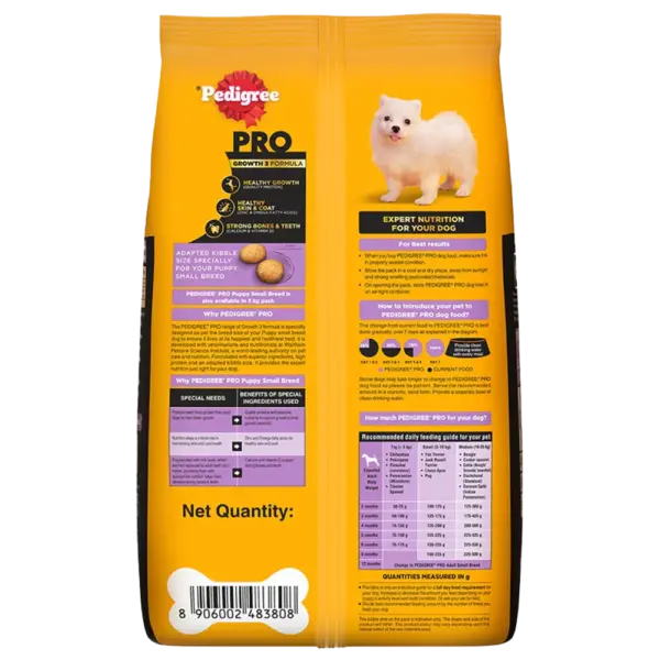 Pedigree PRO Expert Nutrition Small Breed Puppy Dry Food - Image 2