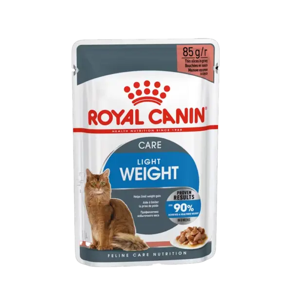 Royal Canin Light Weight Care Chunks in Gravy Adult Cat Wet Food 12x85g