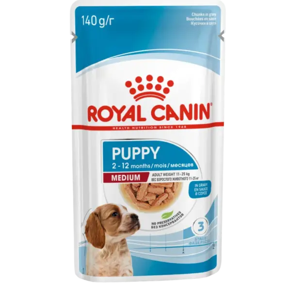 Royal Canin Medium Breed Puppy Wet Food 10x140g