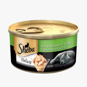 Sheba Deluxe Tuna & Snapper in Gravy Adult Cat Wet Can Food 24x85g