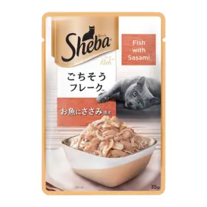 Sheba Fish with Sasami Adult Cat Wet Food 12x35g