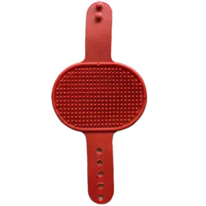 Pet Palm Brush for Cats & Dogs Soft for Effortless Grooming, De-Shedding & Bathing Slip-Free Grip