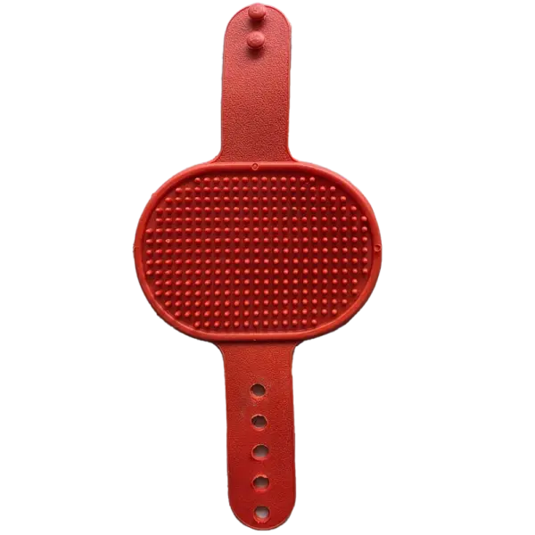 Pet Palm Brush for Cats & Dogs Soft for Effortless Grooming, De-Shedding & Bathing Slip-Free Grip