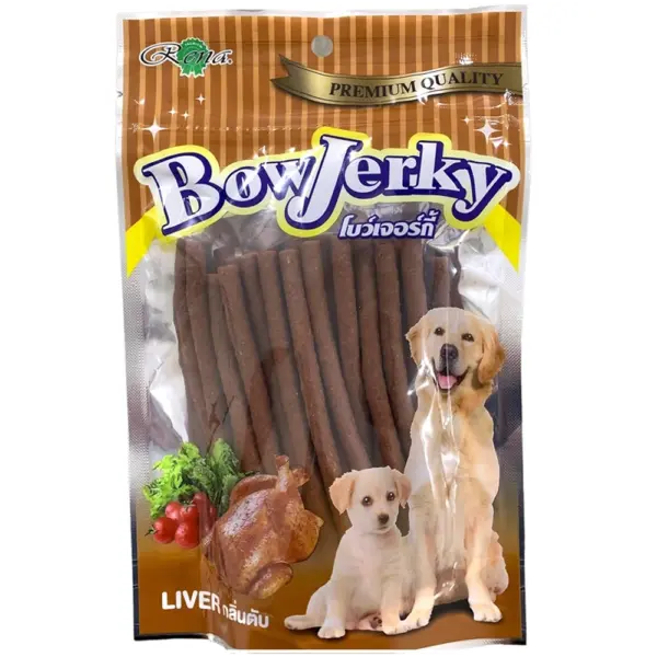 BowJerky Liver Jerky Sticks Dog Treats 200g