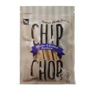 Chip Chops Chicken & Codfish Sandwich Dog Treats 250g