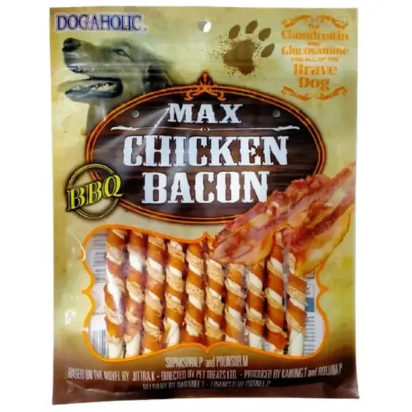 Dogaholic Chicken Bacon Stick BBQ Dog Treats 10pcs