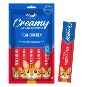 Drools Creamy Real Chicken Flavor 15gx4+1 Cat Treats