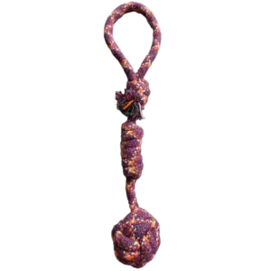 Handle with Knot, Toffee and Ball Tug Toy for Dogs