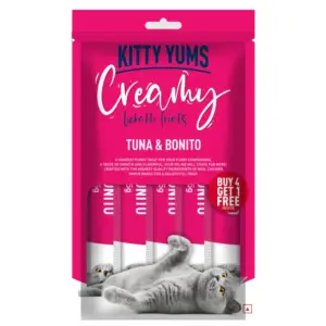 Kitty Yums Creamy Tuna & Bonito Flavor 15gx4+1 Cat Treats