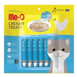Me-O Creamy Treats Chicken & Liver Flavor 15gx20 Cat Treats
