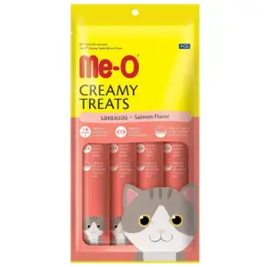 Me-O Creamy Treats Salmon Flavor 15gx4 Cat Treats