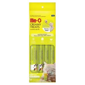Me-O Creamy Treats Tuna with Goat Milk Flavor 15gx4 Cat Treats