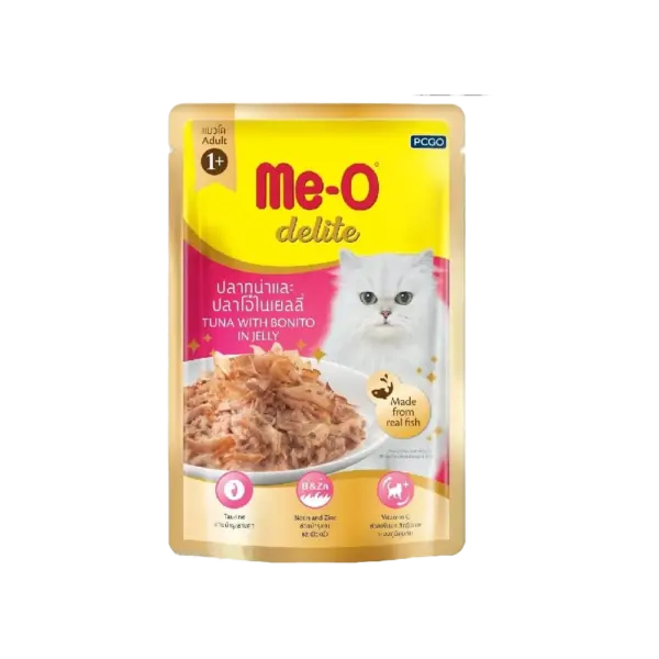 Me-O Delite Tuna with Bonito in Jelly 12x70g