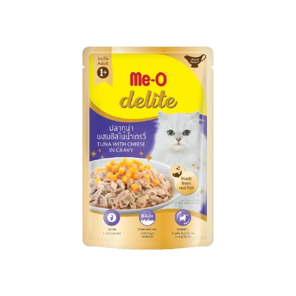 Me-O Delite Tuna with Cheese in Gravy 12x70g
