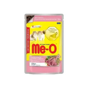 Me-O Lamb Chunk in Gravy Kitten Wet Food 12x80g
