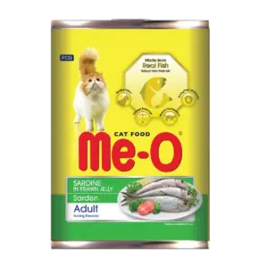 Me-O Sardine in Prawn Jelly Canned Adult Cat Wet Food 400g