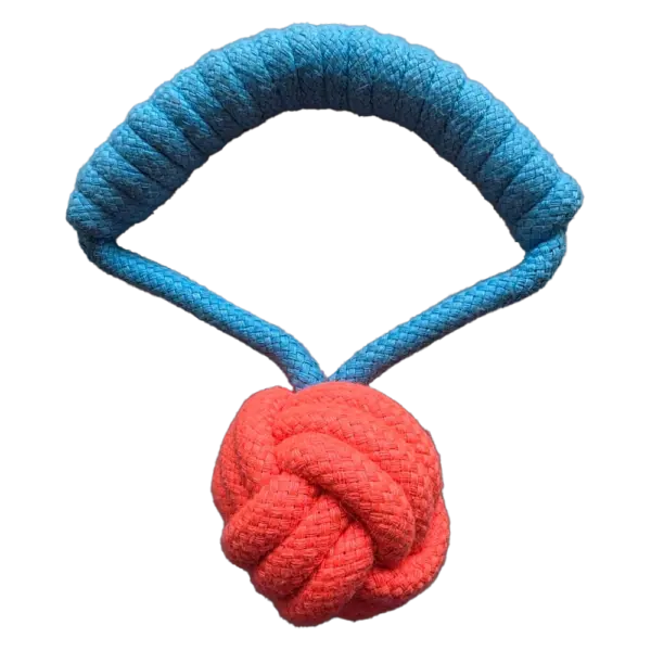 Rope Parachute with Ball Tug Toy for Dogs