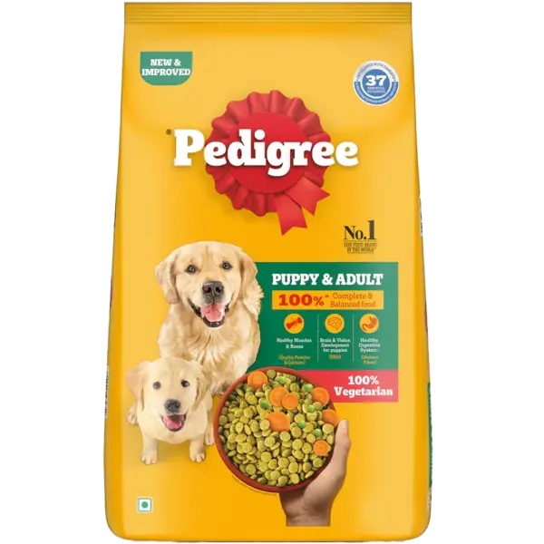 Pedigree 100% Vegetarian Puppy and Adult Dog Dry Food Pedigree 100% Vegetarian Puppy and Adult Dog Dry Food