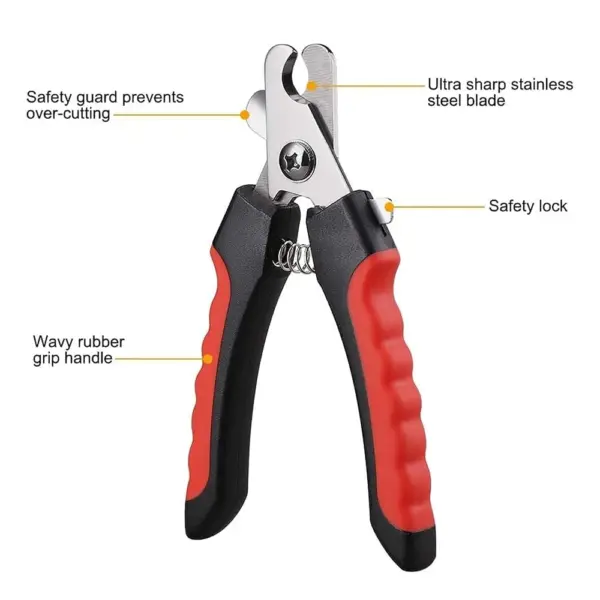 Professional Nail Cutter/Clipper Friller (Large) for Small, Medium and Large Dogs, Puppies, Cats and Kittens Claw Grooming Tool Set