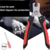 Professional Nail Cutter/Clipper Friller (Large) for Small, Medium and Large Dogs, Puppies, Cats and Kittens Claw Grooming Tool Set
