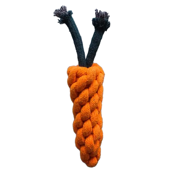 Rope Carrot Chew Toy for Dogs