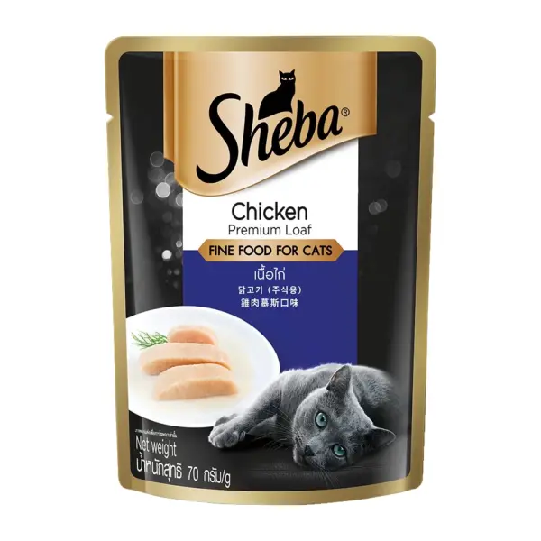 Sheba Chicken Loaf Adult Cat Wet Food 14x70g Sheba Chicken Loaf Adult Cat Wet Food 14x70g