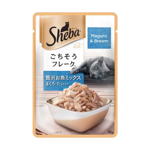 Sheba Maguro and Bream Adult Cat Wet Food 12x35g Sheba Maguro and Bream Adult Cat Wet Food 12x35g