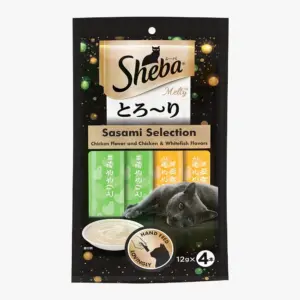 Sheba Melty Sasami Selection (Chicken Flavor and Chicken & Whitefish Flavor) 12gx4 Cat Treats