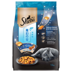 Sheba Salmon Flavour Irresistible All Life Stage Cat Dry Food 1.5kg