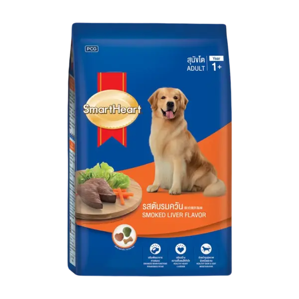 SmartHeart Smoked Liver Adult Dry Food