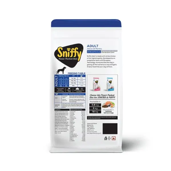 Sniffy Chicken & Egg Adult Dog Dry Food