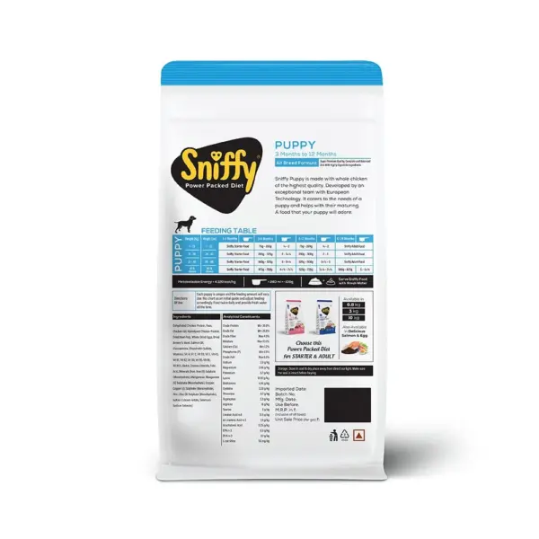 Sniffy Chicken & Egg Puppy Dry Food