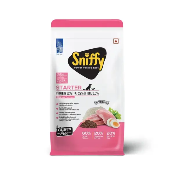 Sniffy Chicken & Egg Starter for Mother and Weaning Puppy Dry Food