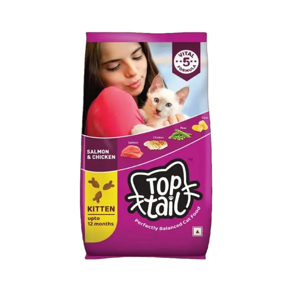 Top Tail Salmon & Chicken Flavour Kitten Dry Food
