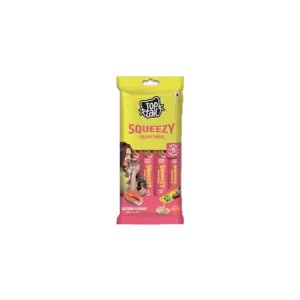 Top Tail Squeezy Salmon Flavour 12gx5 Creamy Cat Treats