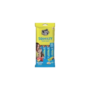 Top Tail Squeezy Tuna & Cheese Flavour 12gx5 Creamy Cat Treats