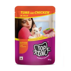 Top Tail Tuna & Chicken Flavour Kitten Wet Food 12x85g