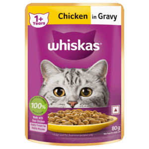 Whiskas Chicken in Gravy Adult Cat Wet Food 14x80g