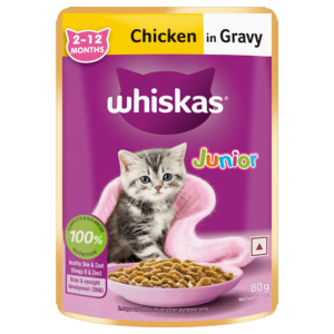 Whiskas Chicken in Gravy Kitten Wet Food 14x80g