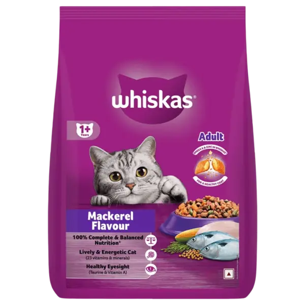 Whiskas Mackerel Flavour Adult Cat Dry Food