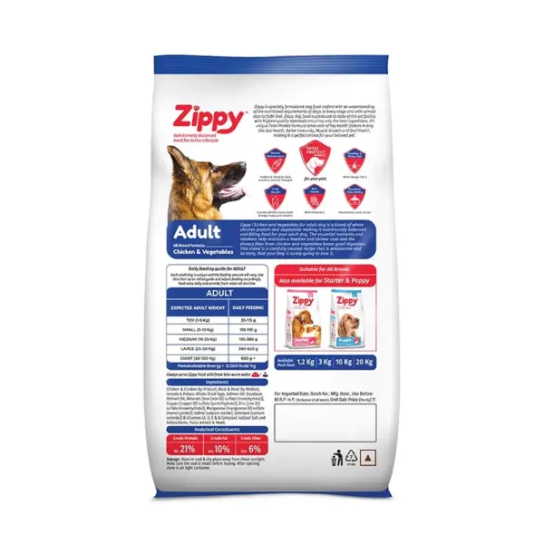 Zippy Chicken & Vegetable Adult Dog Dry Food