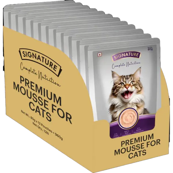 Signature Grain Zero Ocean Fish Mousse Adult Cat Wet Food box Signature Grain Zero Ocean Fish Mousse Adult Cat Wet Food
