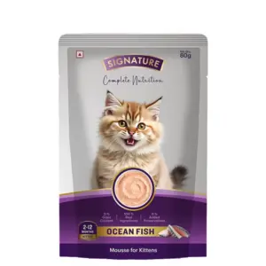 Signature Grain Zero Ocean Fish Mousse Kitten Wet Food Signature Grain Zero Ocean Fish Mousse Kitten Wet Food