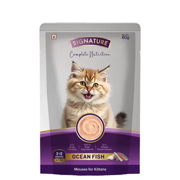 Signature Grain Zero Ocean Fish Mousse Kitten Wet Food